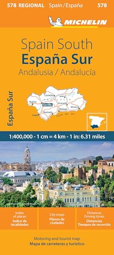 Michelin Andalusien: Straßen- und Tourismuskarte 1:400 000 (MICHELIN Regionalkarten)
