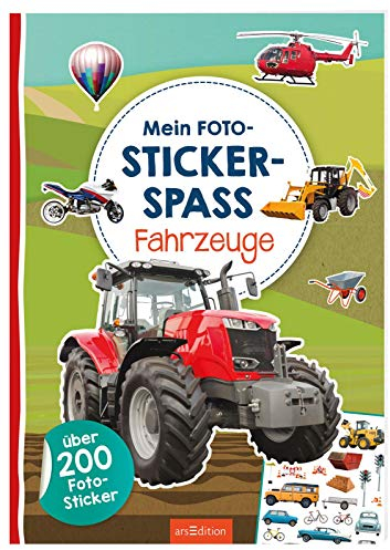 Mein Foto-Stickerspaß – Fahrzeuge: Über 200 Foto-Sticker | Stickerheft mit Foto-Stickern und illustrierten Szenen für Kinder ab 3 Jahren