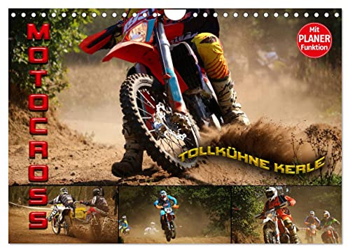 Motocross - tollkühne Kerle (Wandkalender 2026 DIN A4 quer), CALVENDO Monatskalender: Atemberaubende Szenen aus der Welt des Motocross (CALVENDO Sport)