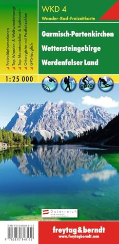 Freytag Berndt Wanderkarten, WKD 4 Garmisch-Partenkirchen - Wettersteingebirge - Werdenfelser Land - Maßstab 1:25.000