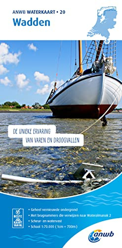 Wadden 1:70 000 Waterkaart: Waterkaarten (ANWB Waterkaart, 20)