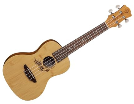 Luna Bamboo Concert Ukulele with Gigbag