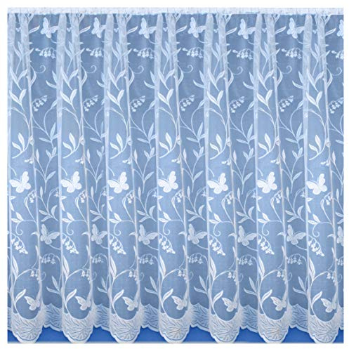Tyrone Textiles Ltd Hawaii All Over Butterfly Net Curtain (Drop: 36 (91cm) x Width: 2m (200cm))