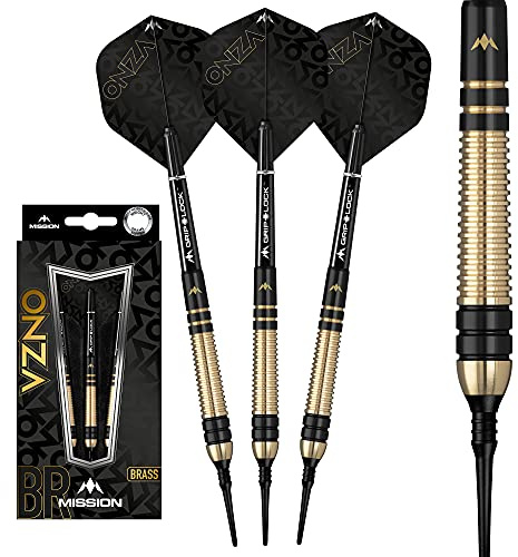 MISSION Onza M2 Brass Soft Tip - Fléchettes Pointe Plastique 18g