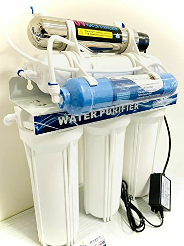 Luftreiniger Ultra Filtration 7 Stufen mit UV Trinkwasser Wasserfilter Wasserhahn