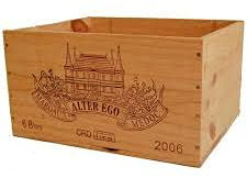 6 bottle size - Wooden Wine Box Crate for Vintage Shabby Chic Home Storage