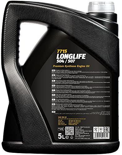 EISENFELS Filter Set Inspektionspaket erstellt mit 5 L Motoröl MANNOL Longlife 504/507 5W-30, MANN-FILTER Ölfilter, Luftfilter, Innenraumfilter, Dichtring