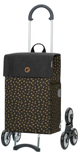 ANDERSEN Einkaufstrolley - Treppenst. Scala Sh. Fita schwarz 47 L Einkaufsroller, langlebig, stylisch, leichtgängig, Räder abnehmbar, Treppensteiger