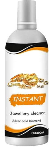 KOAHDE Schnelles Schmuck-Reinigungsspray,Schmuckreiniger-Spray,Schmuck Reinigungsmittel,Reinigungskonzentrat für Schmuck Mit Sicherer Formel,Gold- und Silberschmuckreiniger,100ML