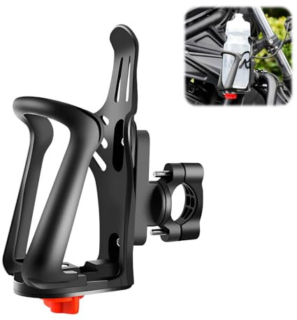 Bike Water Bottle Holders No Screws, Universal Bike Cup Holder, 360 Degree Rotatable Bike Water Bottle Cage, Water Bottle Holders for Kids Bike Adult Bike, Stroller, Motorcycle Handlebar & Frame