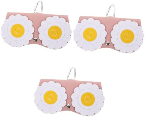 SAFIGLE 3stücke Sonnenbrillenetui Tragbare Brillenhülle Für Optimale Aufbewahrung Leicht Und Langlebig Geeignet Für Brillen Und Sonnenbrillen Stilvolles Design Mit Blumenmuster