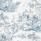 Yomshi Papier peint autocollant - 41 cm x 10 m - Bleu et blanc - Film pour meubles - Autocollant vintage - Motif arbre et animal - Pour mur, salon, chambre à coucher