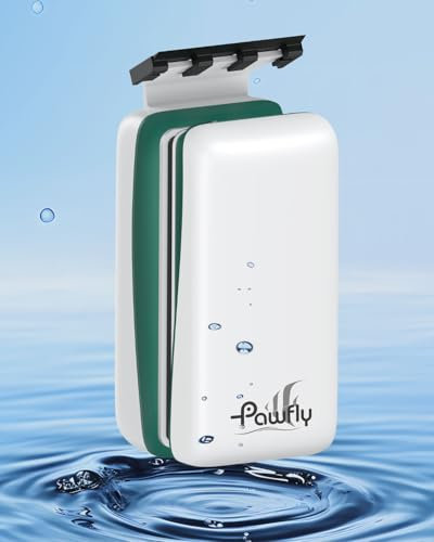 Pawfly Starker magnetischer Aquarienreiniger Magnetischer Algenschaber Magnetischer Aquarium Glasreiniger mit 2 abnehmbaren Schabern Schwimmende Schrubber Reinigungswerkzeug für 0,65 cm Dickes Glas