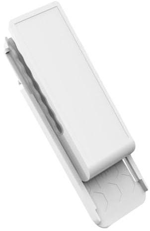 SHINEOFI Soporte Adhesivo para Enchufe sin Punzón Flexible de Pp Blanco para Organizar Regletas en Mesas y Paredes, Adecuado para Orden y Fijación Segura