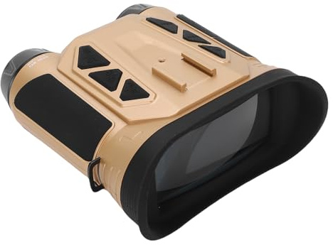 LICAEVEY 2,4 Binocoli Digitali TFT, Fotocamera Binoculare 4K 48MP con Zoom Digitale 16x, Binocoli per la Visione Notturna per Birdwatching, Concerti e Giochi Sportivi (YELLOW)