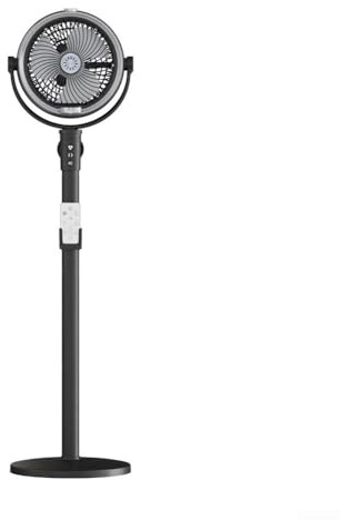 HpLive Ventilatore Portatile con Sistema di Nebulizzazione, Ventilatore da Tavolo con Sistema di Nebulizzazione, Ventilatore Silenzioso per Terrazzo, 4 Velocità, Telecomando, 94x75x54cm, Nero