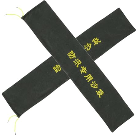 ADOCARN Sacos de Arena para Inundaciones Reutilizables de Lona Resistente, Capacidad Grande, 2 Piezas para Protección en Entradas de Garaje y Puertas de Jardín