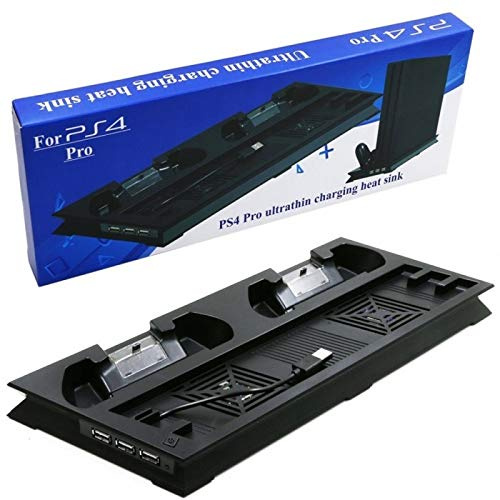 OUTLETISSIMO® BASE VERTICALE VERTICAL STAND PS4 PRO RICARICA CONTROLLER VENTOLA 4 in 1