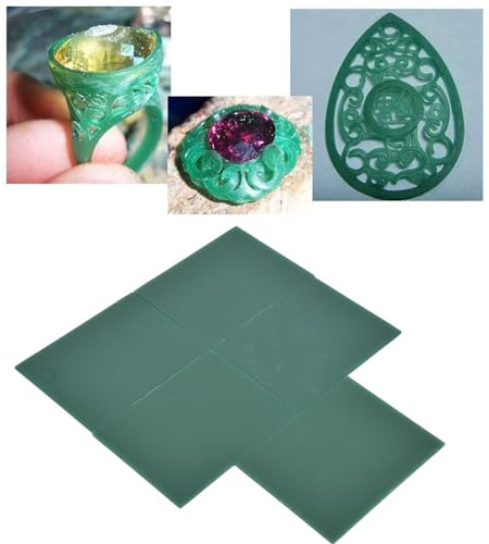 Professionelles Wachsscheiben Set für Skulptur, Schmuckherstellung und Gravur, 5 Stück, 2 mm Dicke, Wachsscheiben für Modellierung, Kunst und Kreativität, mit Zubehör und Werkzeug