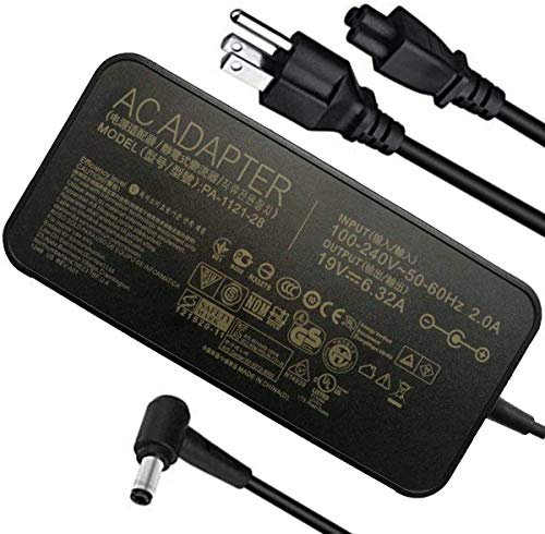 KK LTD fit for 120W 19V 6.32A Power Adapter PA-1121-28 A15-120P1A AC Power Charger fit for Asus ROG GL502VT GL502V GL502 GL502VT-DS71 N750 N500 G50 N53S N55 Gaming Laptop