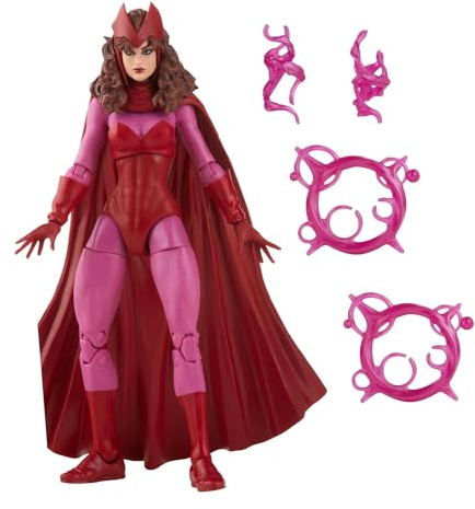 Universo Marvel Hasbro Marvel Legends Series Scarlet Witch, Retroverpackung, 15 cm große Action-Figur, 4 Accessoires, F5884, Multi
