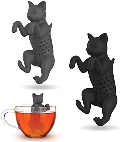 2 Stück Teeei Teefilter Teesieb Wiederverwendbare Teesieb Modernes Design aus Hochwertigem Silikon für Meisten Tee-Tassen und Tee-Schalen Trinkflaschen Flaschen Thermosflaschen