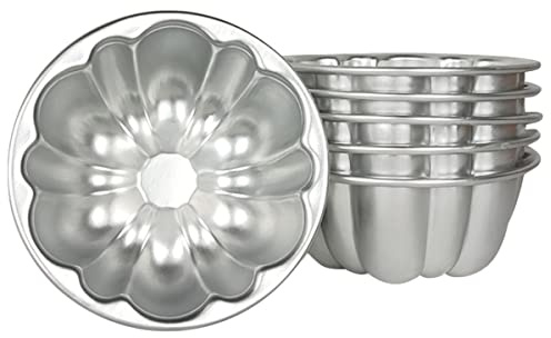 Weilan Cup Cake Molds Aluminum Molds for Jello Pudding Pan Cupcake Muffin Cups Cake Tartlets Nonstick for Steaming and Baking