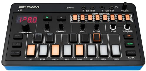 Roland AIRA Compact J-6 CHORD SYNTH | Portable song creation machine with professional Roland sound and features | JUNO-60 Synth Engine & Presets | Chord Sequencer | Effects