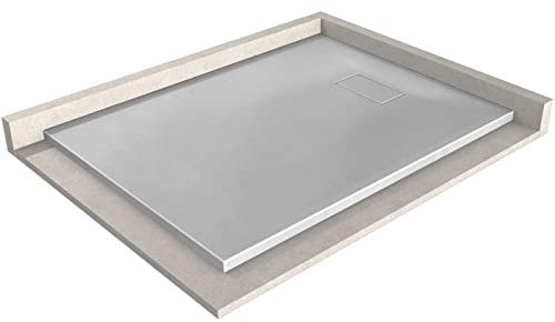 Bernstein Duschtasse 90x120 cm Beton-Optik SMC ohne Ablaufgarnitur