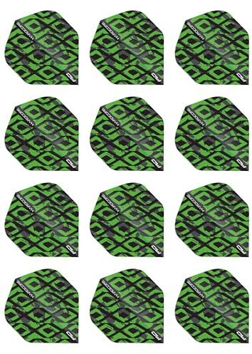 RED DRAGON Hardcore Radical Dartflug - 4 Set pro Packung (insgesamt 12 Dart-Flights)