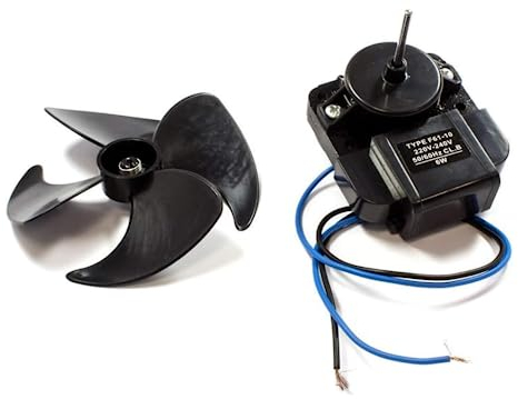 FIGEVIDA Motoventilatore Motore Completo per Frigorifero No Frost 220-240 Volt Universale Adattabile per Candy Whirlpool Ignis