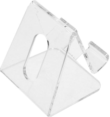QUMIIRITY Transparenter Acryl Handyhalter Tragbarer Smartphone Ständer Für Schreibtisch Nachttisch Büro Stabiler Handyständer Für Musik Filme Kreatives Design Für Männer Und Frauen