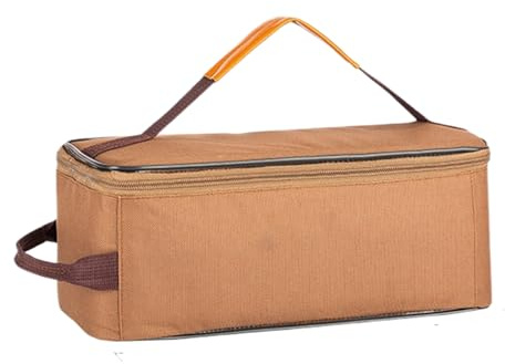 Generisch Camping Reise Kochgeschirr Organizer Tasche | Kochutensilien Aufbewahrung für Camping,Großes Küchenutensil Behältnis Für Wanderungen Roadtrips Grillen Park