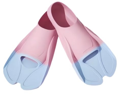 ENEN Pinne Corte Nuoto Piscina Regolabili Taglia 27-44, Pinne Snorkeling in Silicone Morbide per Allenamento Unisex per Bambini e Adulti Uomini Donne per Nuoto Snorkeling (M(36-38),Rosa blu)