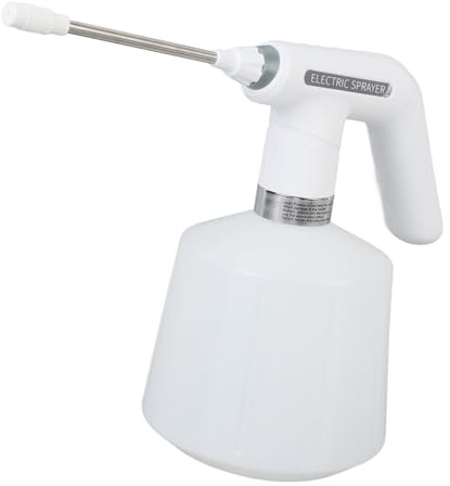 Buachois Power Bottiglia Spray, Alimentato a Batteria Ricaricabile 1.5L Nebbia Fine Ugello Regolabile Asta Estesa Pompa Automatica per Piante Spruzzatore Annaffiatoio per Piante