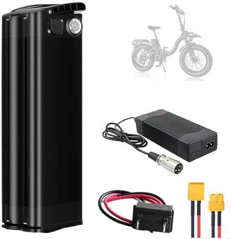 HJGHY 48V Lithium-Akkupack (48V, 10,4Ah, 13Ah, 15,6Ah, 18Ah, 20Ah) für E-Bikes, inklusive BMS-Schutzplatine und Ladegerät