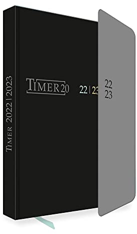 Trötsch Schülerkalender mit Klappe Black 2022/2023: Schulplaner Hausaufgabenheft Timer Terminkalender
