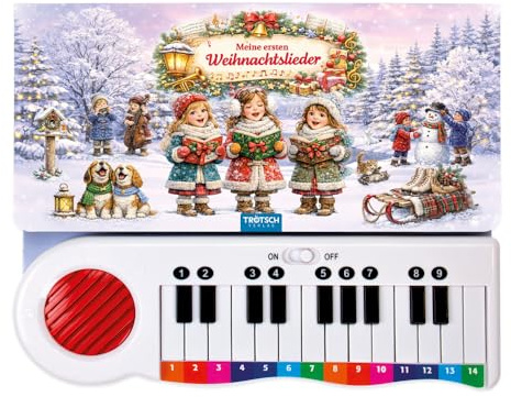 TRÖTSCH - Klavierbuch Meine ersten Weihnachtslieder: Beschäftigungsbuch Soundbuch Liederbuch Kinderbuch (Weihnachten)