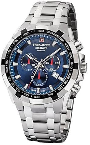 Swiss Alpine Military 7043.9135 Watch Chrono 46mm 10ATM, Bracelet