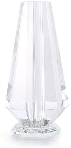 Blumenvase, für Lange Stielrosen Blumen, klare Kristallvase Kristallglas für Wohnkultur, Hochzeit oder -13cm Höhe.