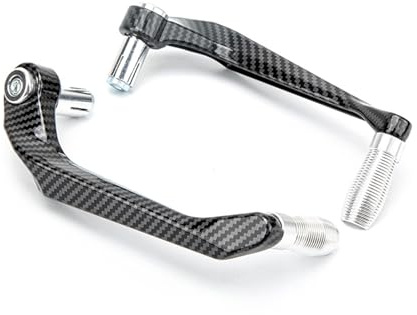 Motorrad Lenker Schutz, Akozon Aluminiumlegierung Motorrad Lenker Protector 7/8inch Universal Motorrad Bremsschutz (Silber)