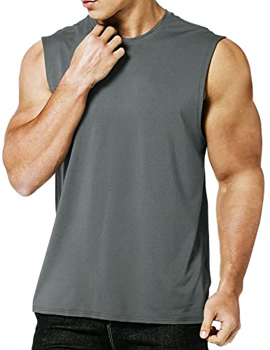 MEETYOO Ttirantes Hombre, Camisetas Sin Mangas Running Tank Top Gym para Fitness Deportes Vest