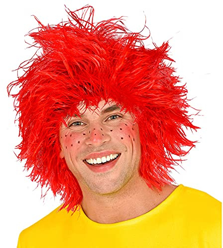 W WIDMANN MILANO Party Fashion - Perücke Roter Kobold | Kunsthaar Perücke für Zwergen Kostüme, Karneval und Märchen Cosplay