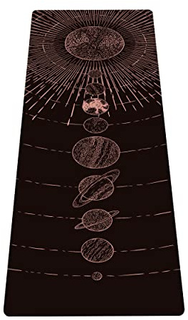 LaiEr Tragbare Reise-Yogamatte, faltbare, leichte Trainingsmatte – ideal für Yoga, Pilates, Bikram, Stretching, Training und Bewegung (183 cm x 61 cm x 1,5 mm) Pattern10