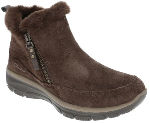 Skechers Damen Easy Going-Cool Zip Winter, Boots, Chocolate, 41 EU