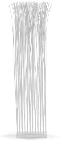 DESIGN DELIGHTS RAUMTEILER Slim | Weidenholz, 170x40cm | Zweige Paravent, Raumtrenner, Stellwand, Trennwand, Ankleide Sichtschutz, Äste Trennschutz | Farbe: weiß