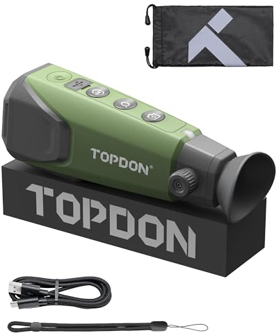 TOPDON Thermal Imaging Monocular TS004, 320x240 TISR Thermal monocular 13mm, 50Hz, 32G RAM, 11-Hour Battery Life, for Night Vision Outdoor Exploration, Wildlife Viewing, Hunting