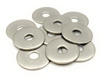 ProRaje Unterlegscheiben aus Metall, M12, Edelstahl, Außendurchmesser 40 mm | flache Unterlegscheibe, extra breit M12 x 40 mm | Edelstahl A2 (V2A/304) Norm NFE 25513 LL | Holz/Metall/Muttern/Schrauben
