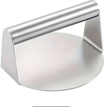 Generisch Burgerpresse aus Edelstahl, Hamburgerpresse mit Griff, 15 cm, für Burger und Patties