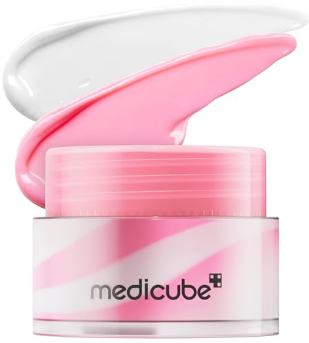 medicube PDRN lip sleeping mask glow balm | Salmon PDRN, Collagen, Shea Butter for Softer Lips, Long-lasting Moisture, Overnight and daily lip care, Korean Skincare 0.35 oz.